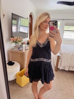 Abercrombie & Fitch Black Embellished Dress